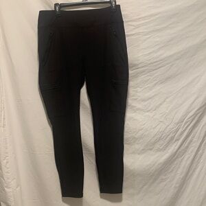 EUC Athleta Black Ankle Pants/Joggers (Rainier?) size 14